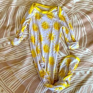 Little Sleepies newborn gown - suns